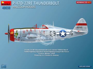 P-47D-22-RE Thunderbolt. Malcolm Hoods. Advanced Kit - MiniArt 48038 skala 1:48