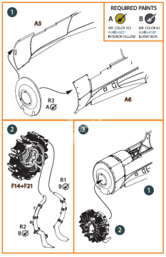 Zestaw Hawk H-75 M/N/O resin exhaust for CP kit, Clear Prop Models, CPA48005, skala 1/48