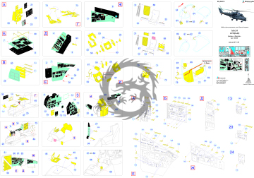 Elementy fototrawione do wnętrza Mi-24 (Zvezda), Microdesign, MD048241, skala 1/48