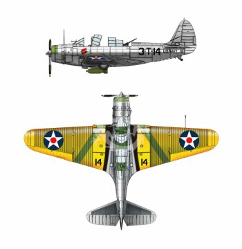 Douglas TBD-1 Devastator VT-6 at Wake Island 1942 Great Wall Hobby GWH L4809 skala 1/48