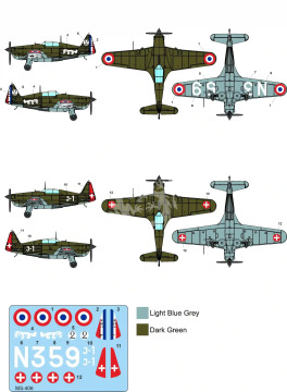 Morane-Saulnier MS.406C.1 - Metallic Details  MDR14445 skala 1/144