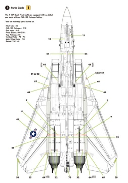 F-14A Tomcat Part.3 - VF-84 'Jolly Rogers' for Academy - Wolfpack  WD72012 skala 1/72