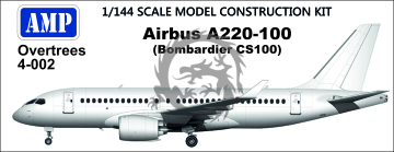 NA ZAMÓWIENIE - OVETREES Airbus A220-100 (Bombardier CS100) - AMP OvT 4-002 skala 1/144	