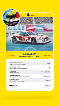 STARTER KIT Lancia Beta Montecarlo Turbo - Heller 56741 skala 1/24
