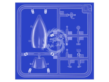 Republic P-47M Thunderbolt - DORSAL FIN - BASIC KIT - Mini Art 48060 skala 1/48 
