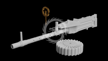 Vickers F Aircraft Machine Gun – 3D Printed Detail Set - Metallic Details MDR72152  skala 1/72