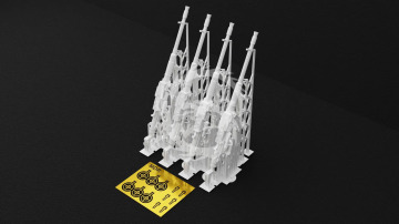 NA ZAMÓWIENIE - MG 131 Aircraft Machine Gun – 3D Printed - Metallic Details MDR3271 skala 1/32