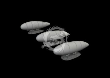 Bf 109K external fuel tanks - Eduard Accessories 648906 skala 1/48