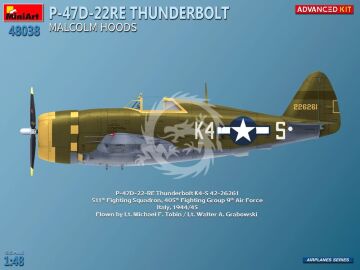 P-47D-22-RE Thunderbolt. Malcolm Hoods. Advanced Kit - MiniArt 48038 skala 1:48