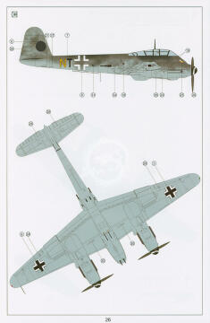 Model plastikowy Messerschmitt Me 410 B-2/U2/R4 Meng Model LS-004 skala 1/48