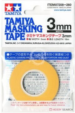 Papierowa tasma maskująca - Masking Tape 3mm Width x 18m Tamiya 87208