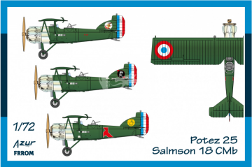 Potez 25 Salmson 18 CMb Azur-FRROM FR0054 skala 1/72