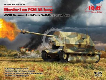 PROMOCJA - Marder I on FCM 36 base WWII German Anti-Tank  - ICM 35339 skala 1/35