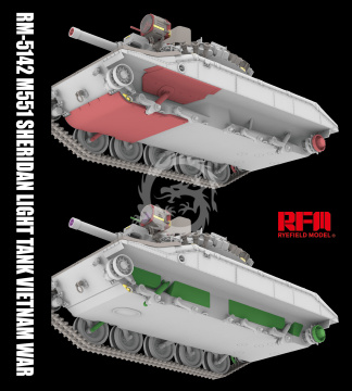 M551 Light Tank Sheridan Vietnam War - Rye Field Model  RM-5142 skala 1/35