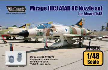 Mirage IIICJ ATAR 9C Engine Nozzle Set for Eduard - Wolfpack WP48120 skala 1/48