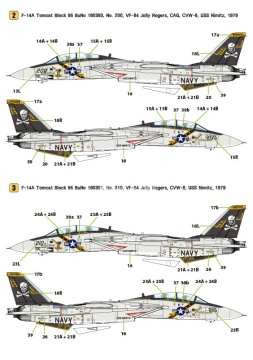 F-14A Tomcat Part.3 - VF-84 'Jolly Rogers' for Academy - Wolfpack  WD72012 skala 1/72