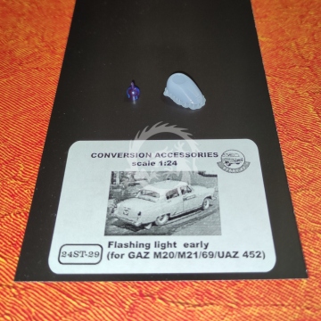 Flashing light  early (for GAZ M20/M21/69/UAZ 452) - Start 43 St- 29 skala 1/24
