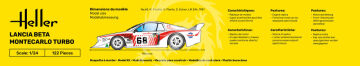STARTER KIT Lancia Beta Montecarlo Turbo - Heller 56741 skala 1/24