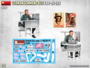 German Command Bus GAZ-05-193 - MiniArt 35202 skala 1/35