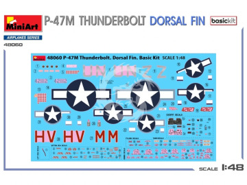 Republic P-47M Thunderbolt - DORSAL FIN - BASIC KIT - Mini Art 48060 skala 1/48 
