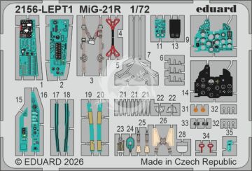 ERKA / MiG-21R V CESKOSLOVENSKU - Eduard 2156 skala 1/72