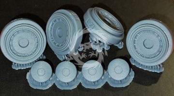 IZ/A ZLK moskvich wheels +decorative covers -Start43 St-142 skala 1/24
