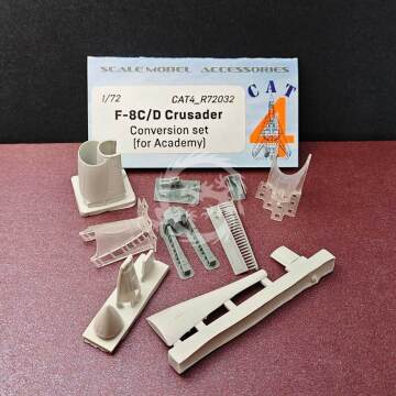 F-8C/D  Crusader  Conversion set  (for Academy) -  Cat4 R72032 skala 1/72