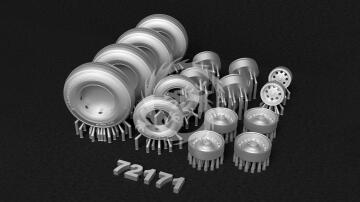  NA ZAMÓWIENIE - MDR72171 Metallic Details - 1/72 Breguet Br.1150 Atlantic Wheels
